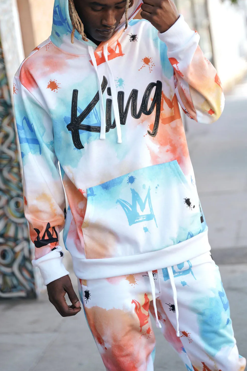 King Tie Dye Fleece Set