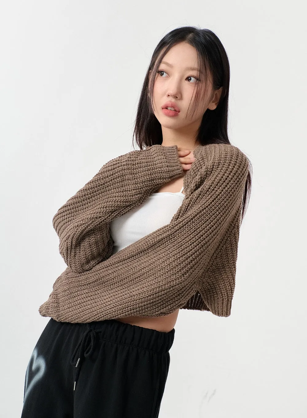 Knit Bolero Shrug C2001