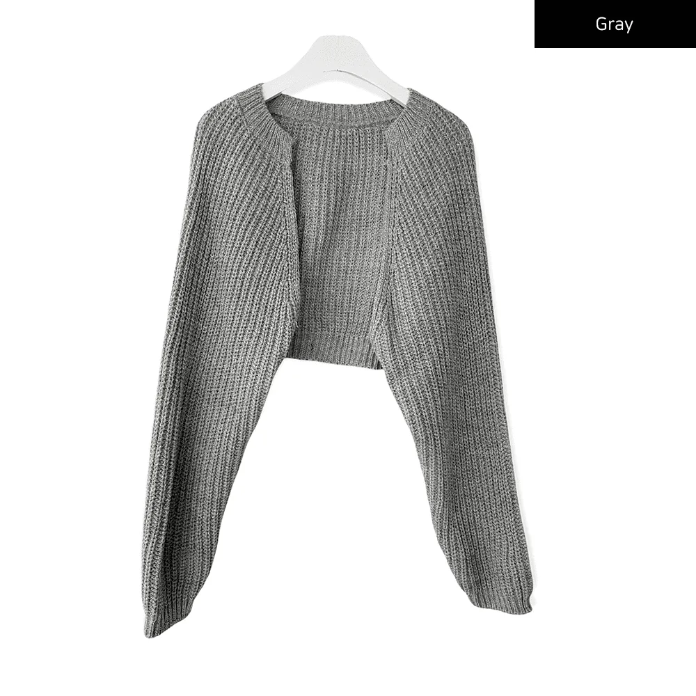 Knit Bolero Shrug C2001