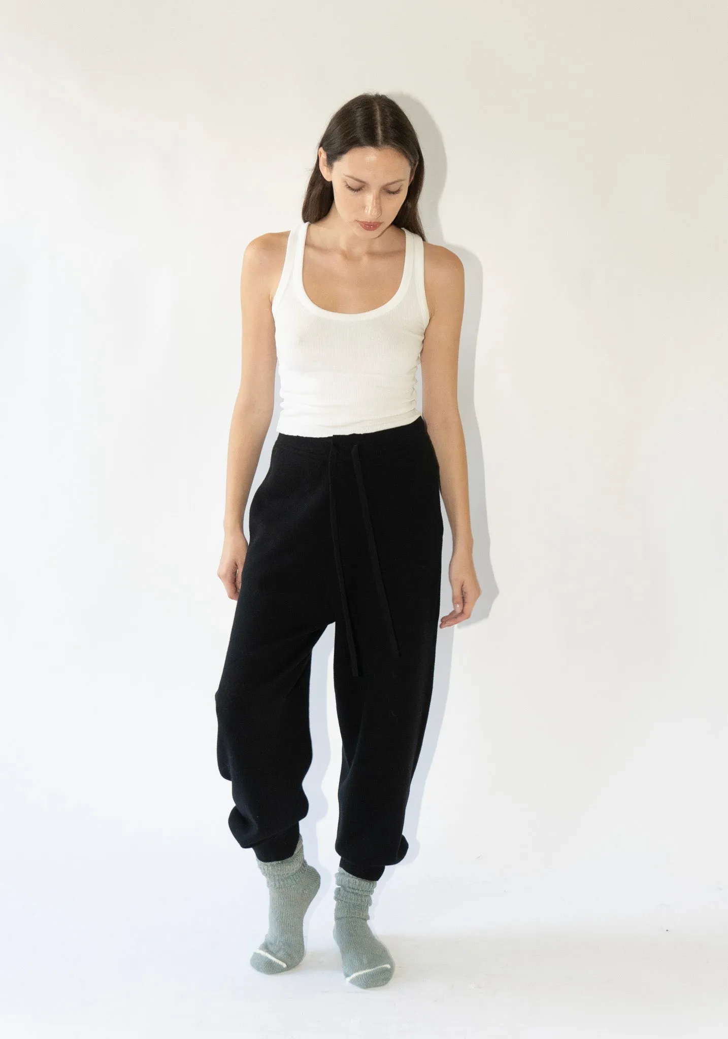 Knit Sweatpants in Black