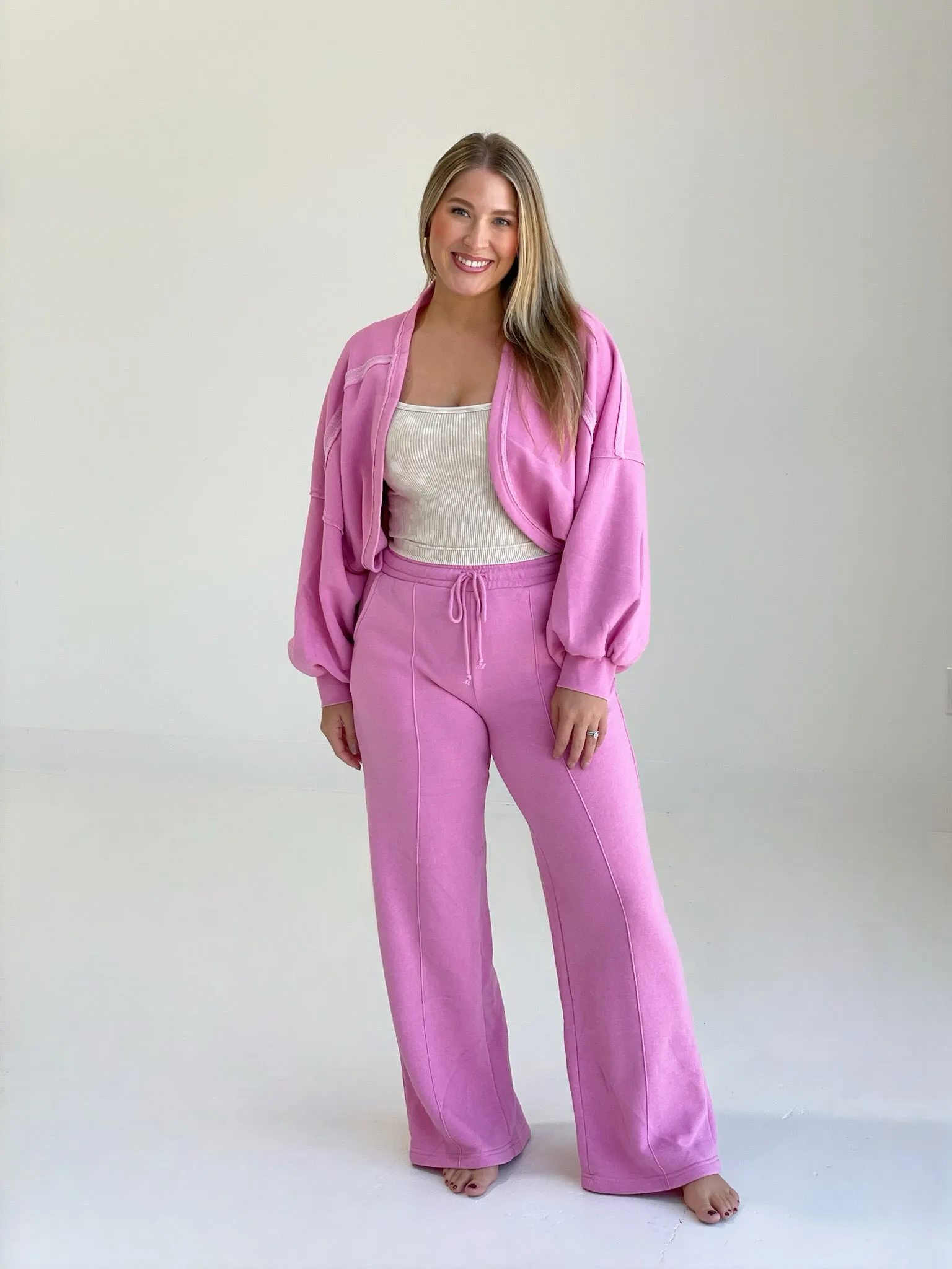 Lazy Tranquil Sweatpants - Pink