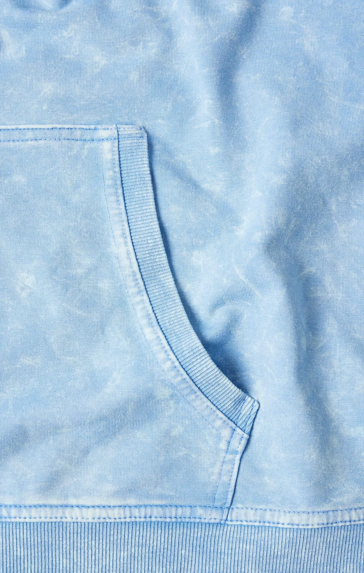 Light Blue Fleece Zip Hoodie