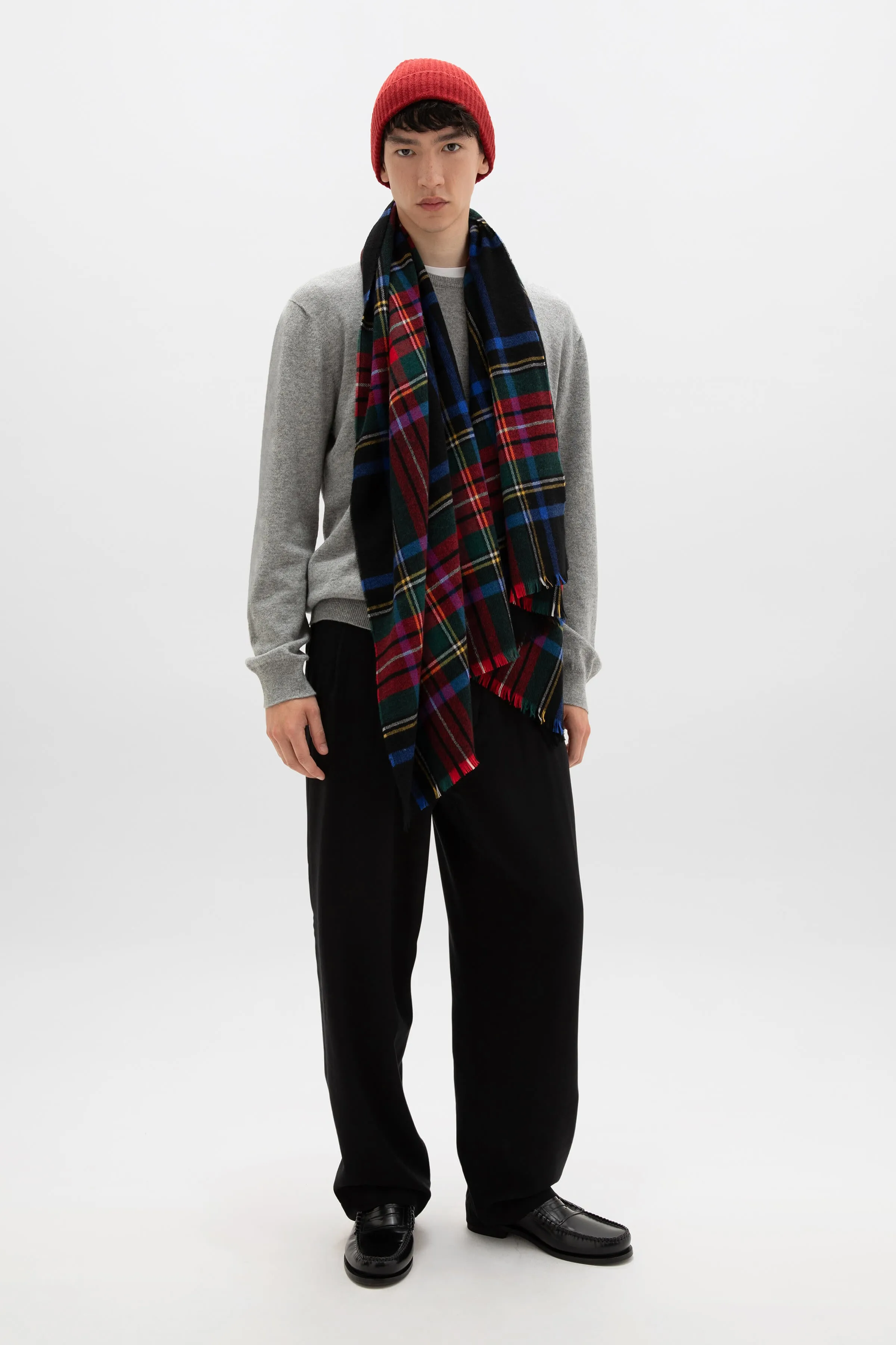 Lightweight Tartan Cashmere Stole