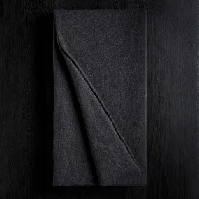 Lightweight Textured Cashmere Scarf - Black