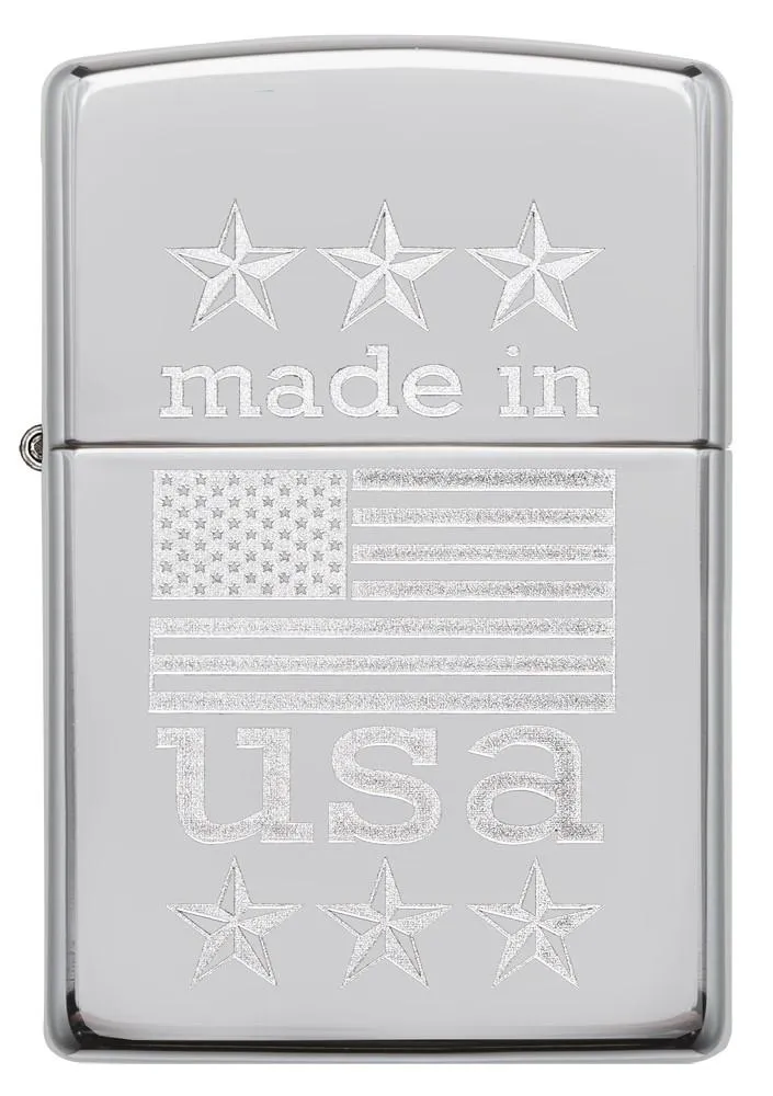 Made in USA with Flag