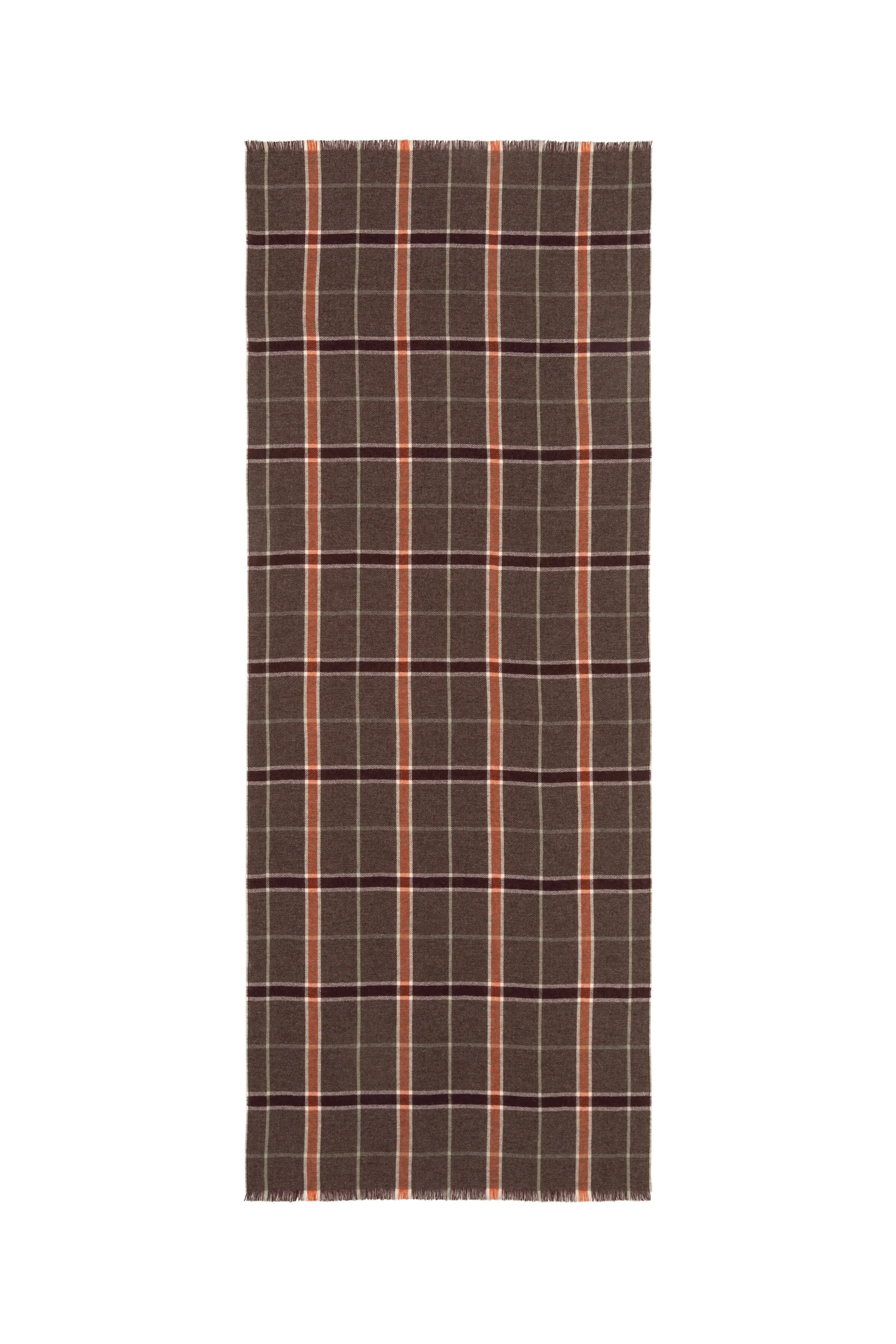 Madras Check Lightweight Cashmere Stole