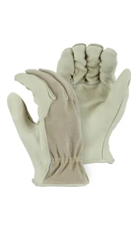 Majestic Gloves 1551 Kevlar Sewn Combination Cowhide Leather Driver Gloves (Dozen)