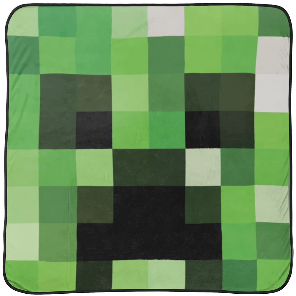 Minecraft Creeper Fleece Throw Blanket