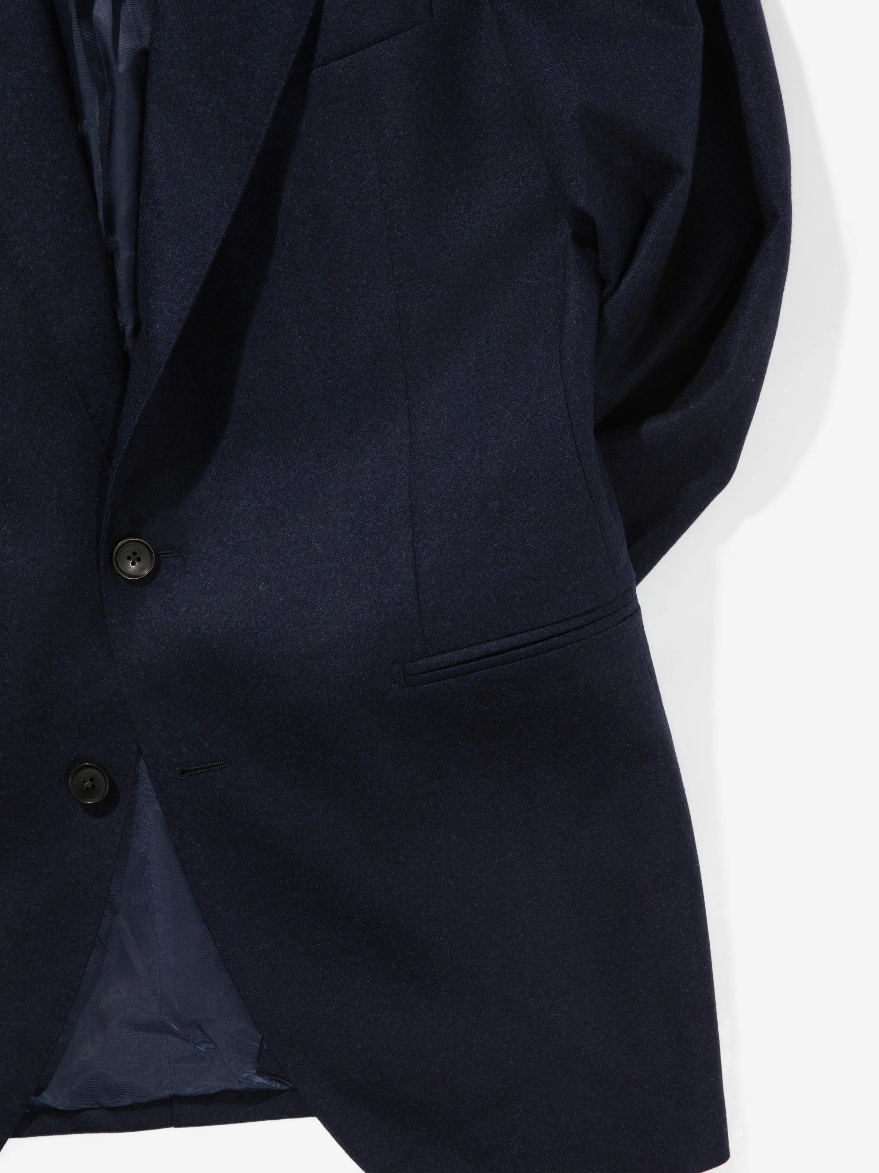 Navy Flannel Wool Suit (SB)