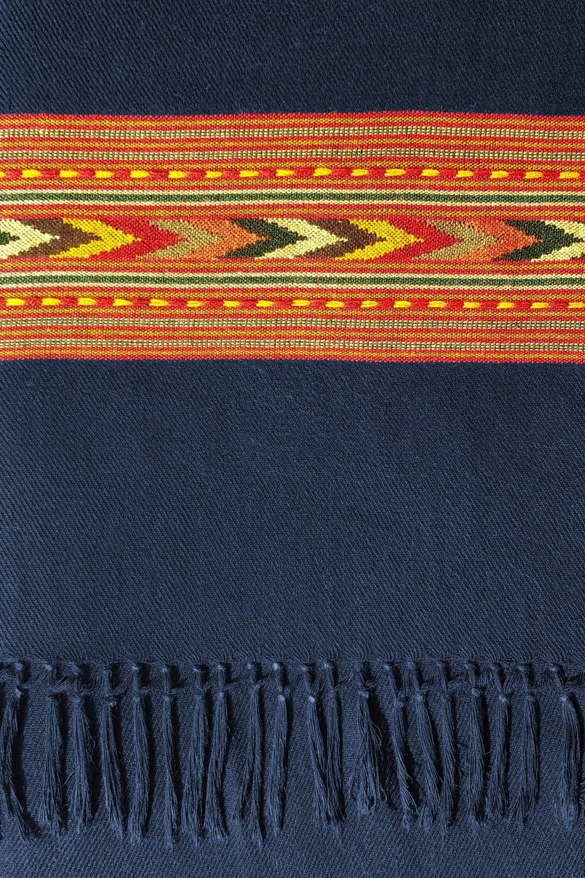 Navy Kulla Handwoven Scarf