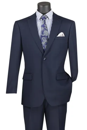 Navy Regular Fit Two Piece Suit