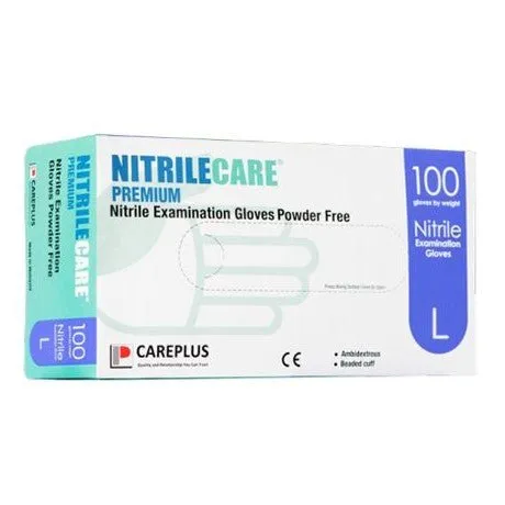 NitrileCare 6 Mil Premium Nitrile Blue Disposable Gloves (PK 1000 Gloves)