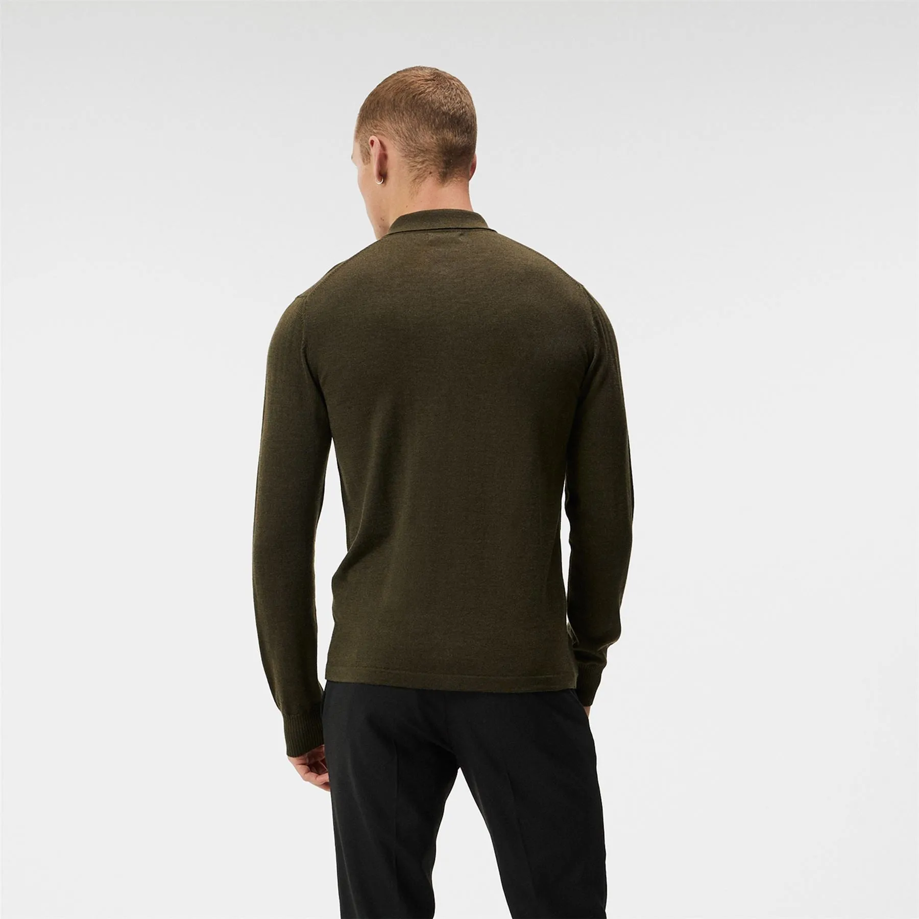 Nyle Merino Zip Cardigann Forest Green - AW23