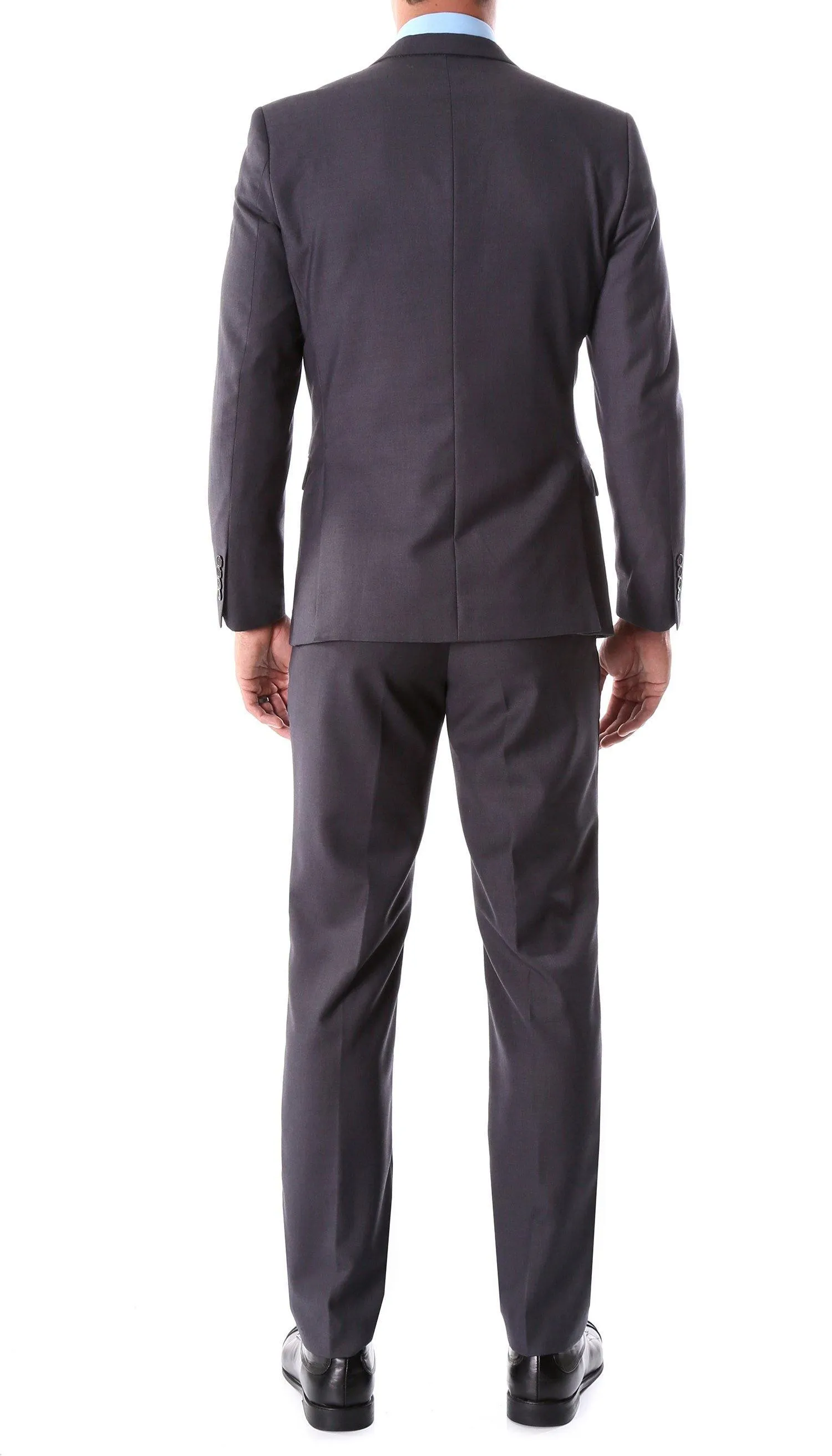 Oslo Collection - Slim Fit 2 Piece Suit Color Charcoal