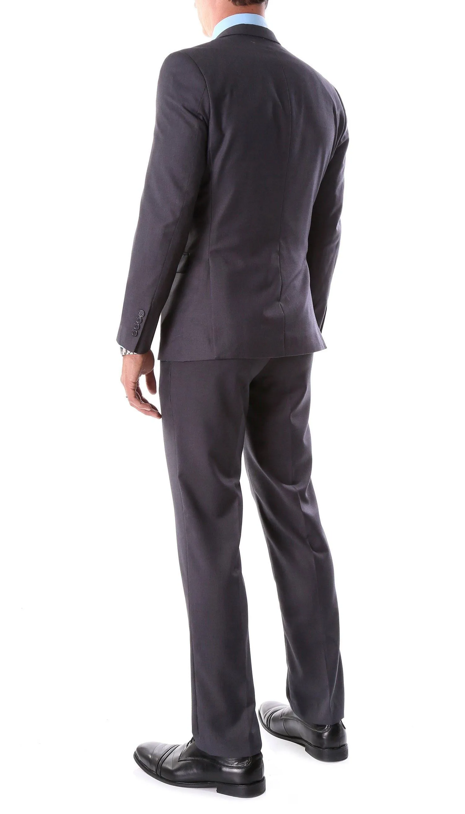 Oslo Collection - Slim Fit 2 Piece Suit Color Charcoal