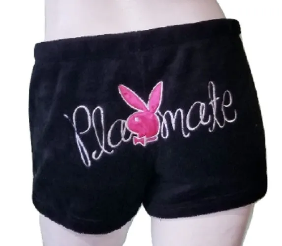 Playboy Black Fleece Shorts