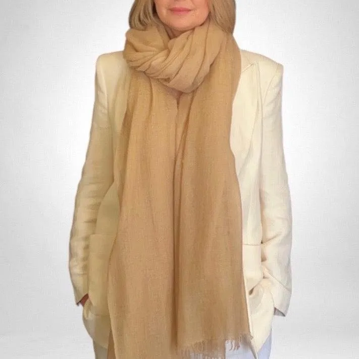 PURE CASHMERE NATURAL WRAP