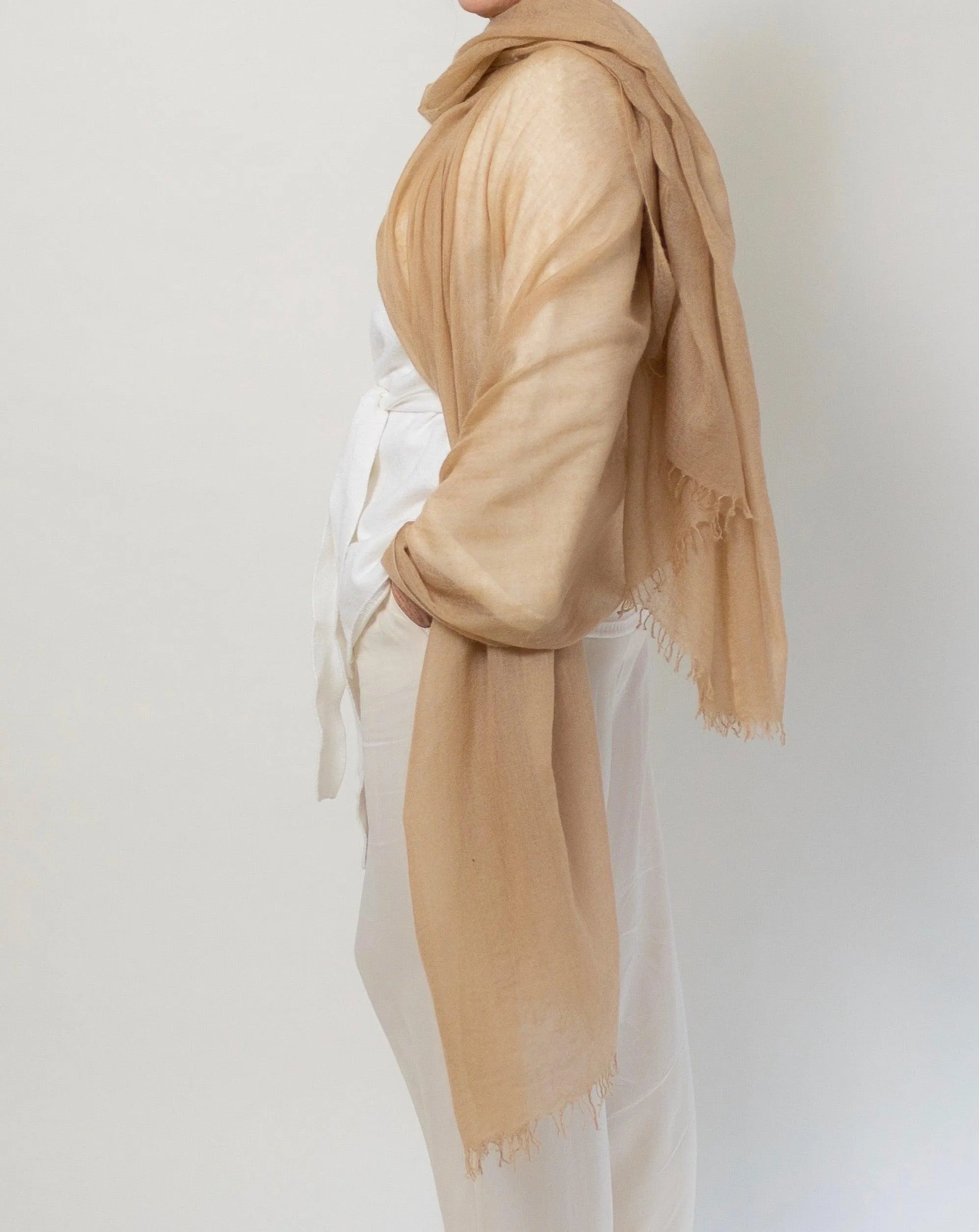 PURE CASHMERE NATURAL WRAP