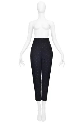 ROMEO GIGLI PERFORATED CIRCLE PANTS