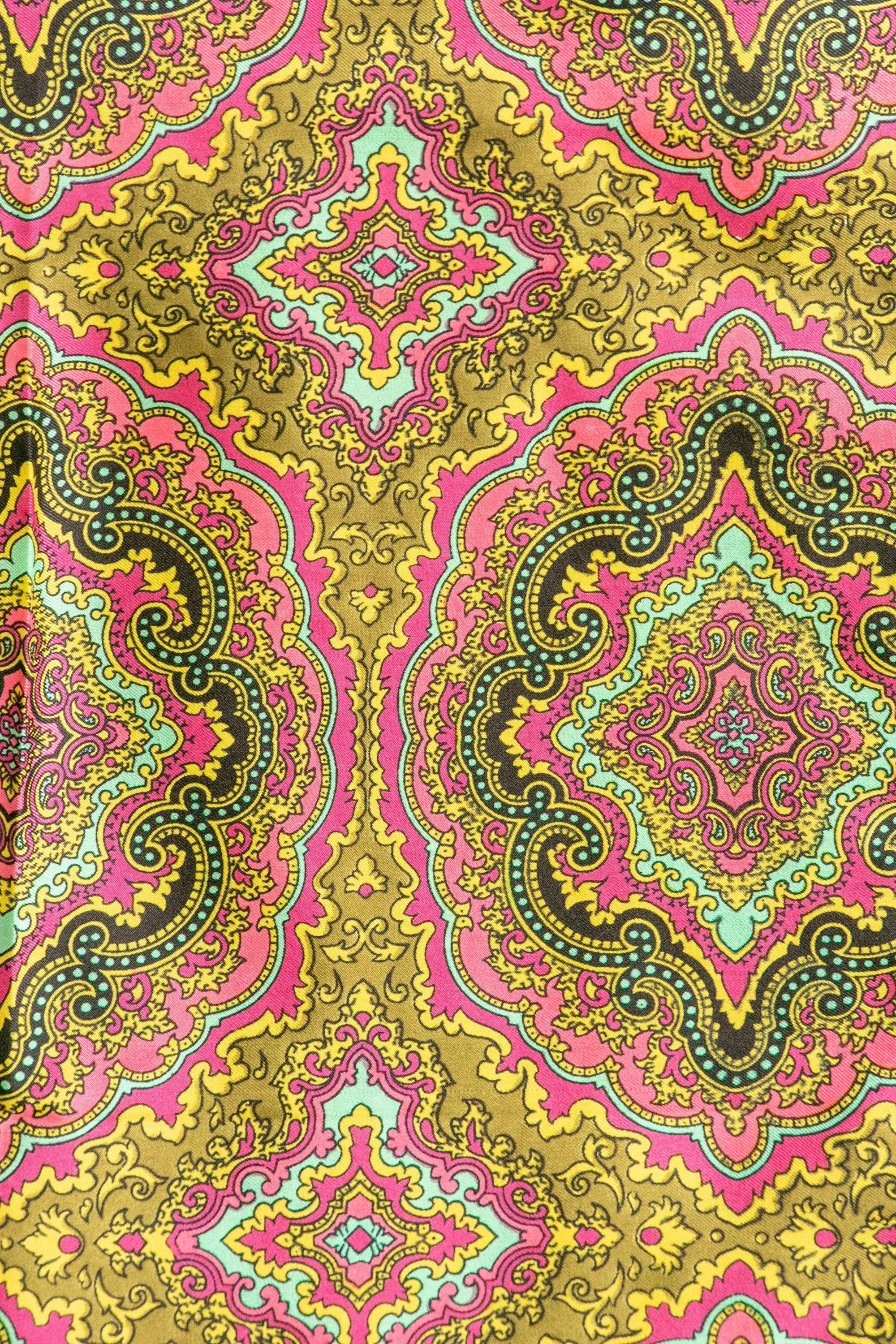 Silk Scarf Burmel Deadstock Long Paisley