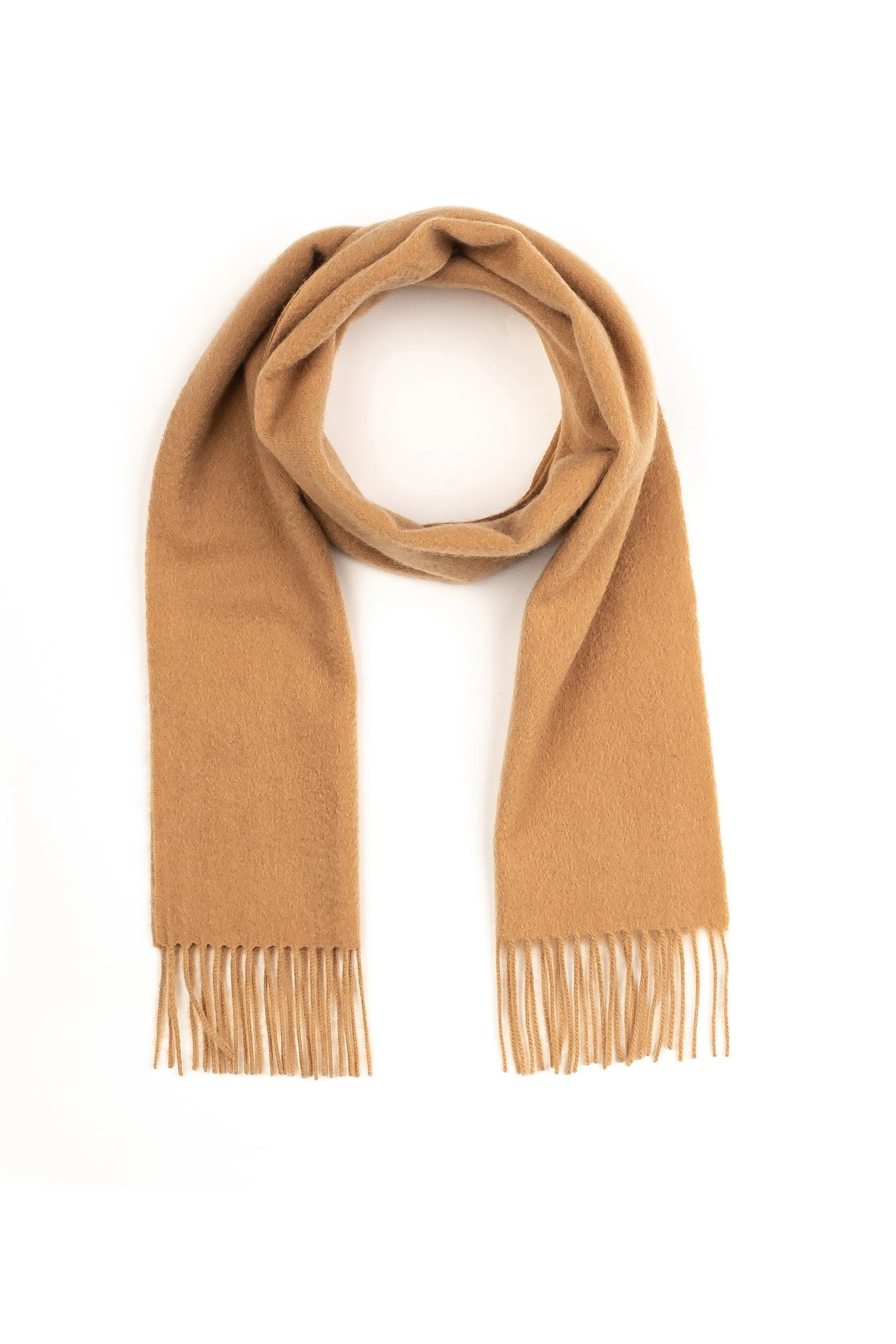 Solid Cashmere Scarf - Warm Camel