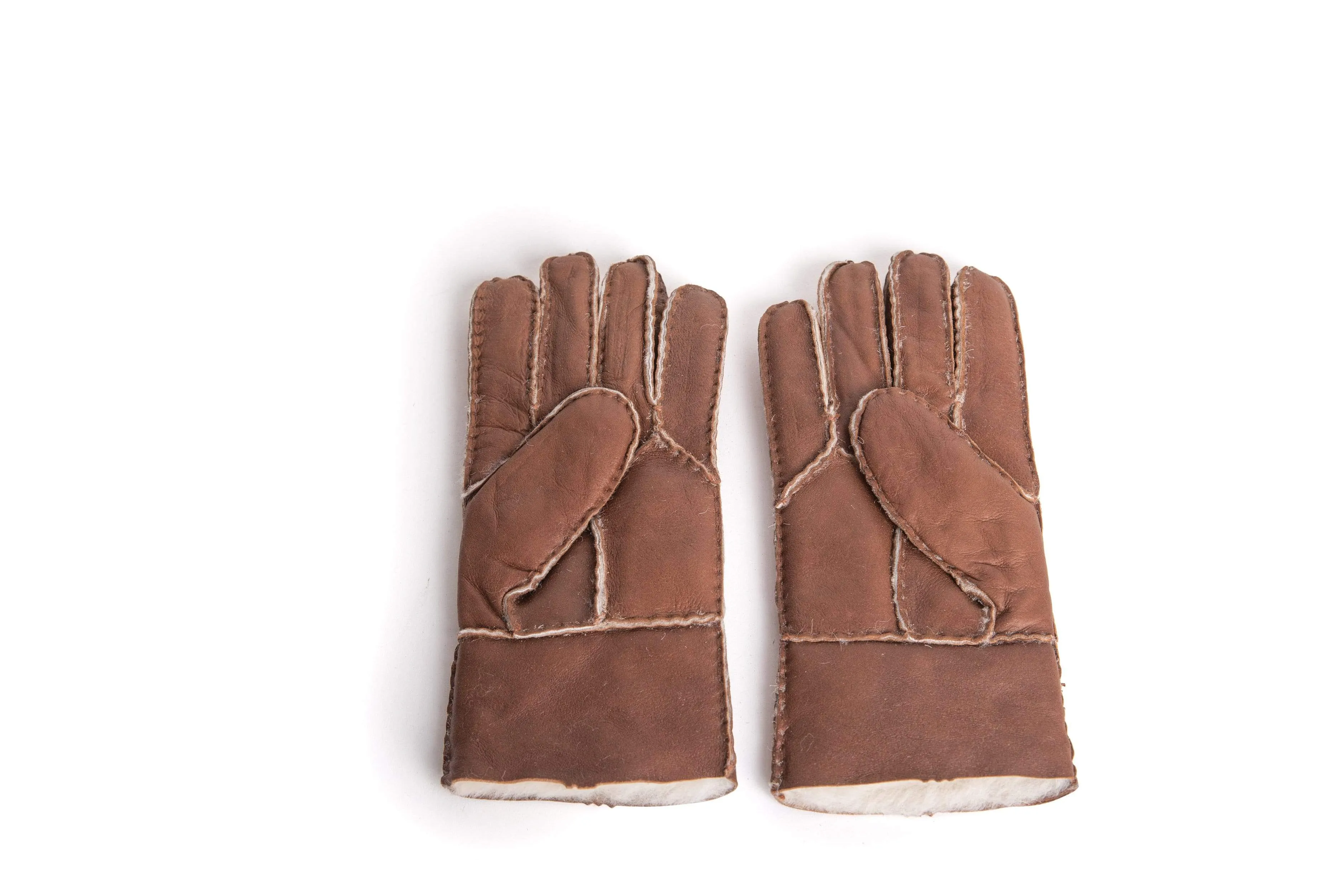 Stitching Gloves With Full Grain Leather