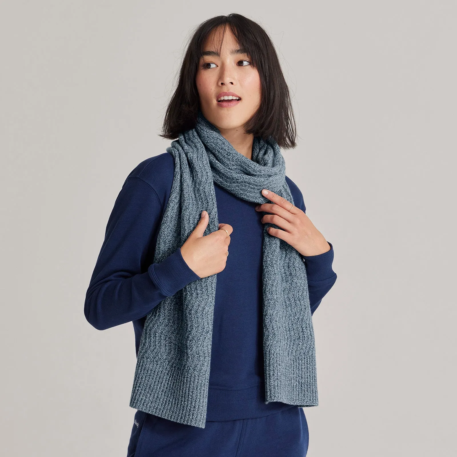 The Scarf - Blue Grey Marl