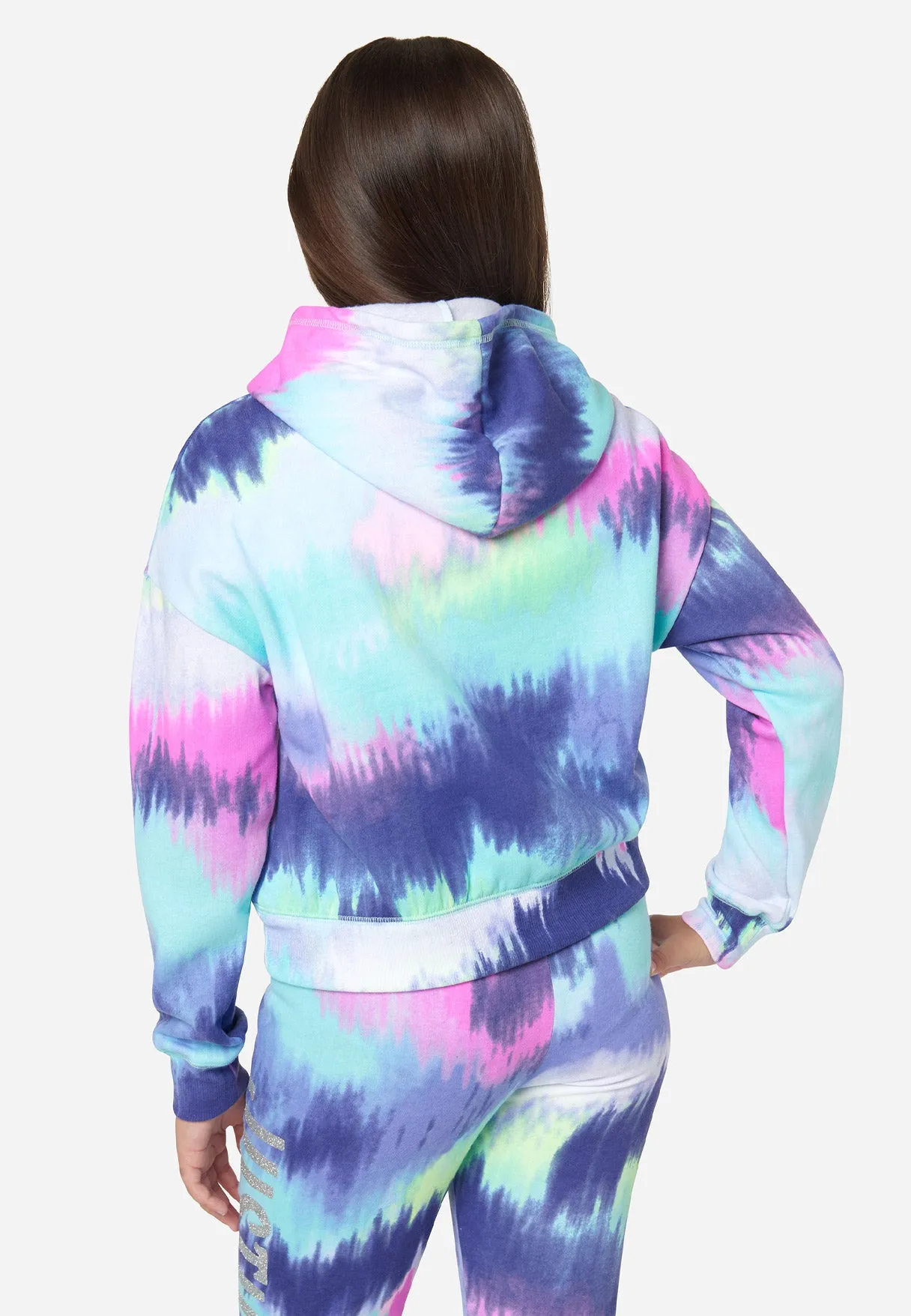 Tie-Dye Rib Hem Hoodie