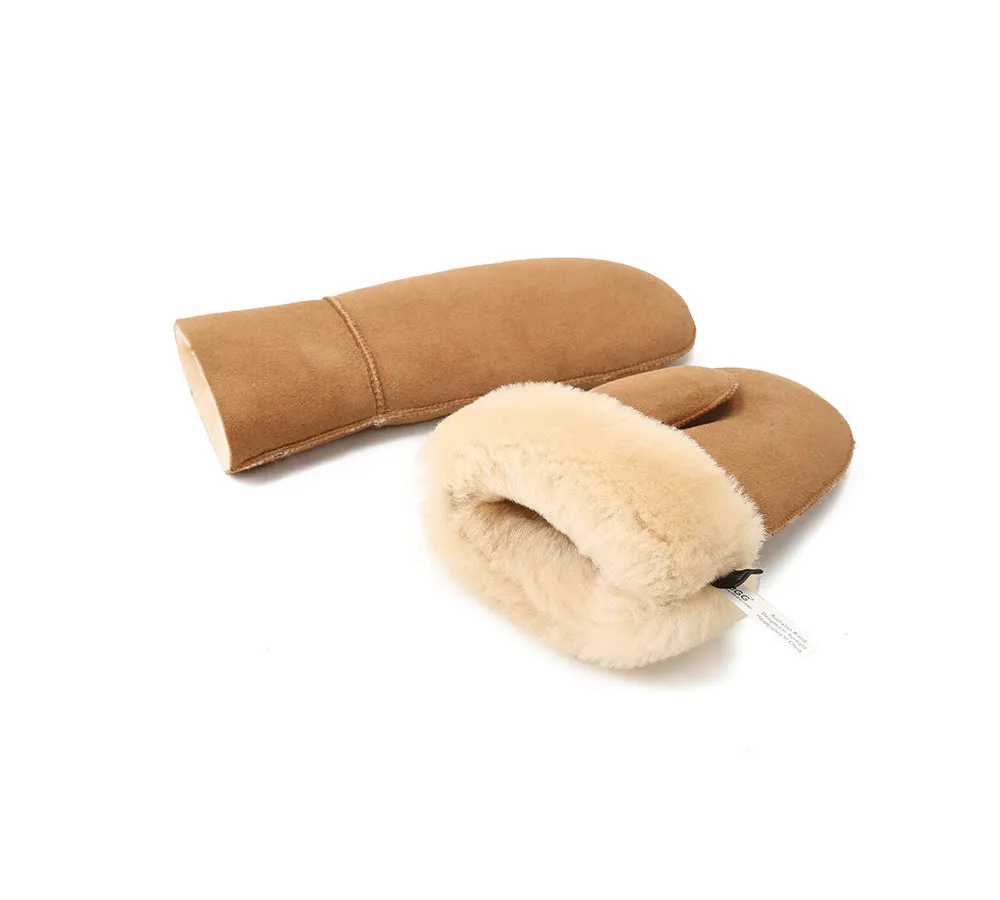 UGG Gloves Fluffy Sheepskin Wool Mittens