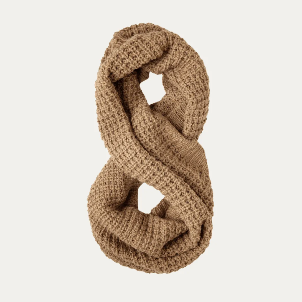 Waffle Knit Infinity Scarf