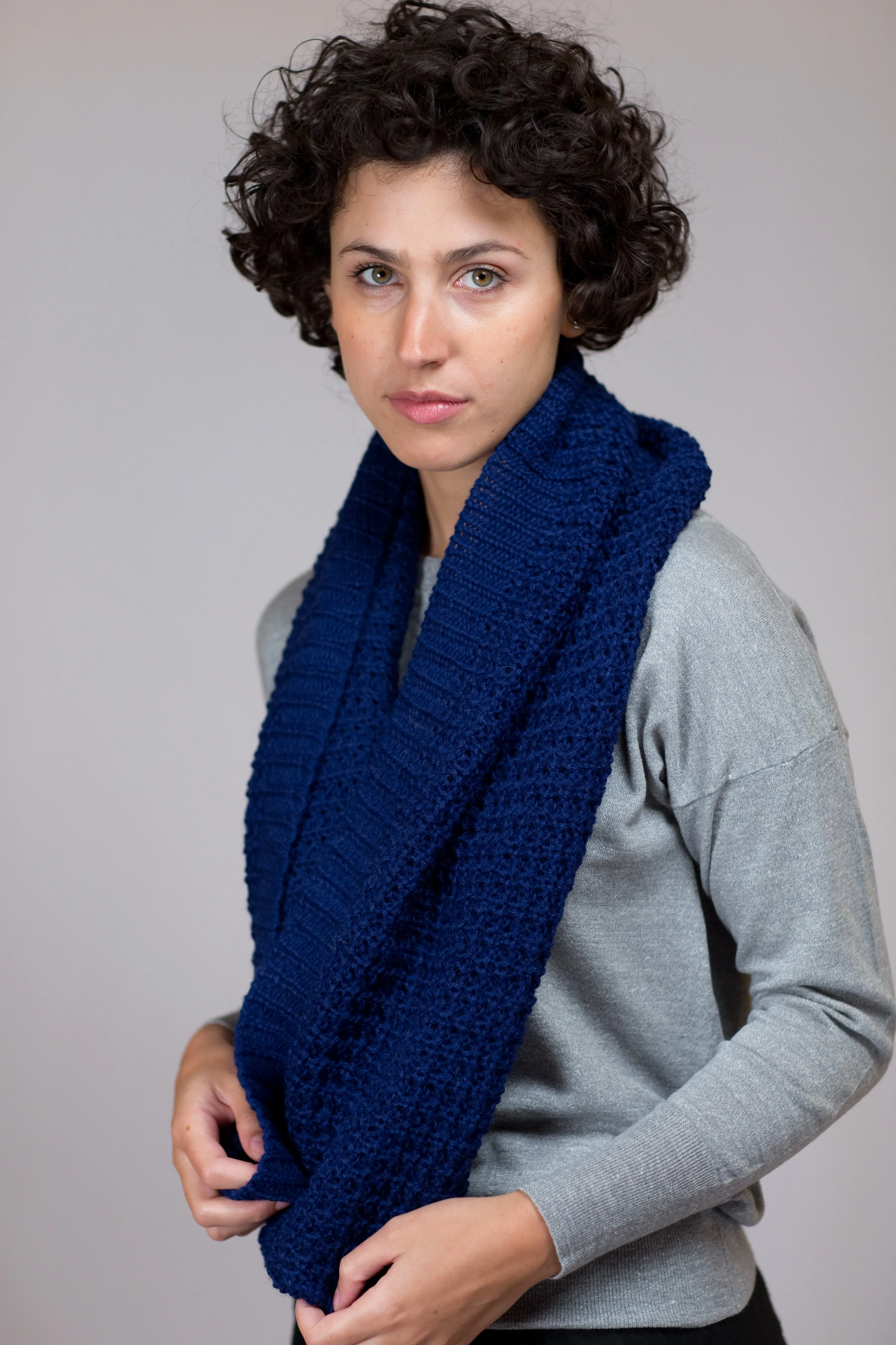 Waffle Knit Infinity Scarf