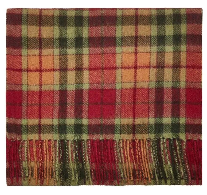 Weathered Buchanan Tartan Lambswool Scarf