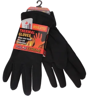 Winter Gloves-Men's Polar Extreme Lined Stretch Glove, Black