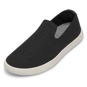 Women's Wool Loungers - True Black (Cream Sole)