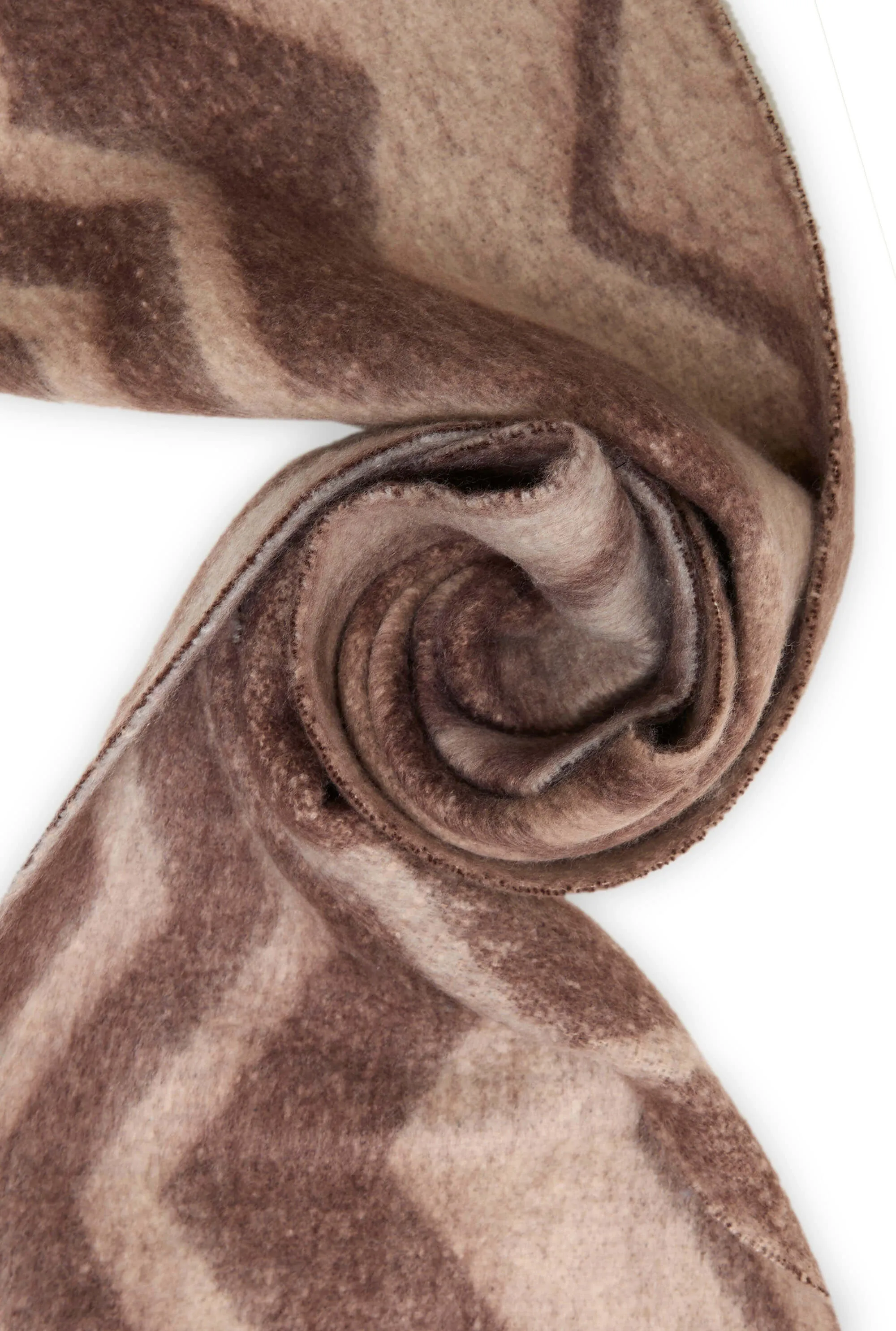 Zig Zag Brown Scarf